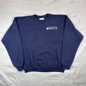 Vintage HANES USA MADE Brita Water Filter Crewneck Sweatshirt Pullover Adult M